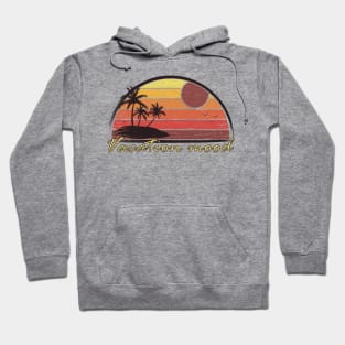 Vintage tropical vacation mood in orange Hoodie